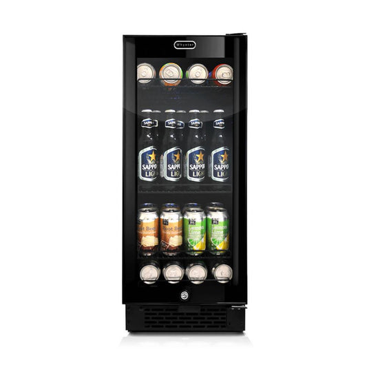 Whynter BBR-801BG 100 can built-in black glass beverage refrigerator