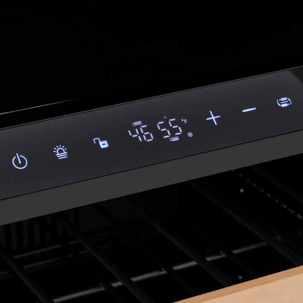 Wine Enthusiast 24” Undercounter Dual Zone Wine Cellar – 46 Bottle, Stainless Steel, Right Hinge