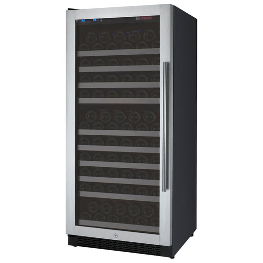 Allavino FlexCount II Single Zone Wine Refrigerator with stainless steel door