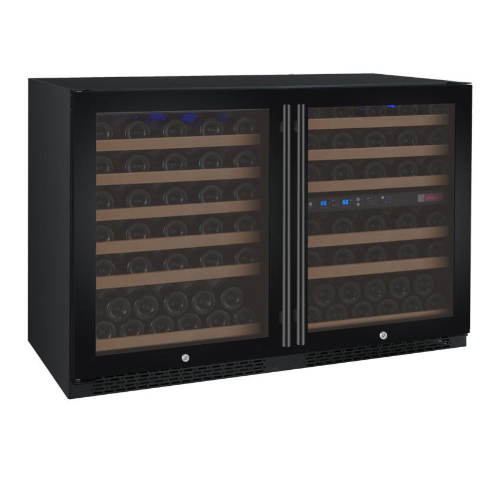 112-bottle wine fridge with digital thermostat and LED lighting
