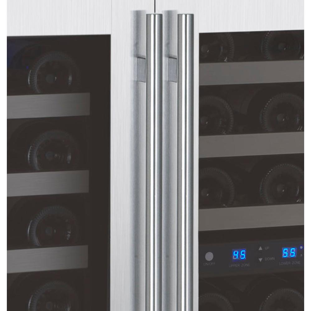 Allavino FlexCount 112-Bottle Triple Zone Built-In Wine Fridge – Side-by-Side, Stainless Steel Doors