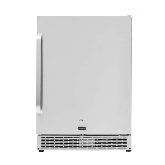 Premium outdoor refrigerator with lockable door