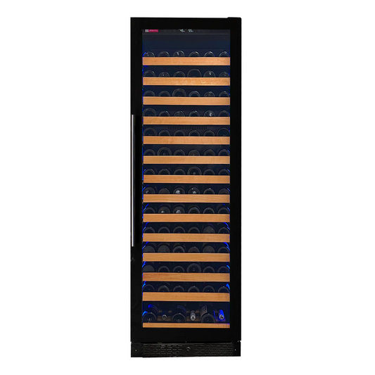 Allavino VSW16371S-1SR wine refrigerator with black glass door