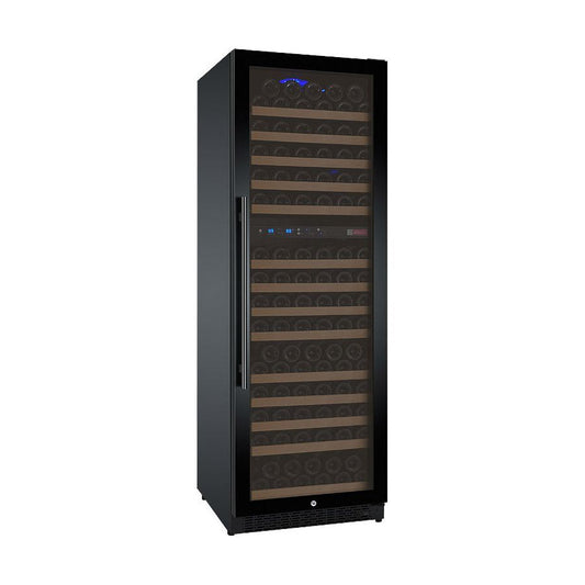 Allavino FlexCount II VSWR172-2BR20 Dual Zone Wine Refrigerator with UV-protective glass door in black finish
