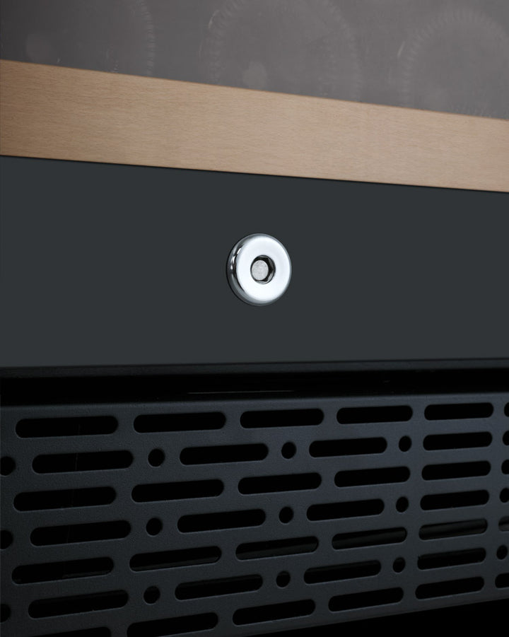 Allavino wine cooler with a locking door for secure storage of your wine collection
