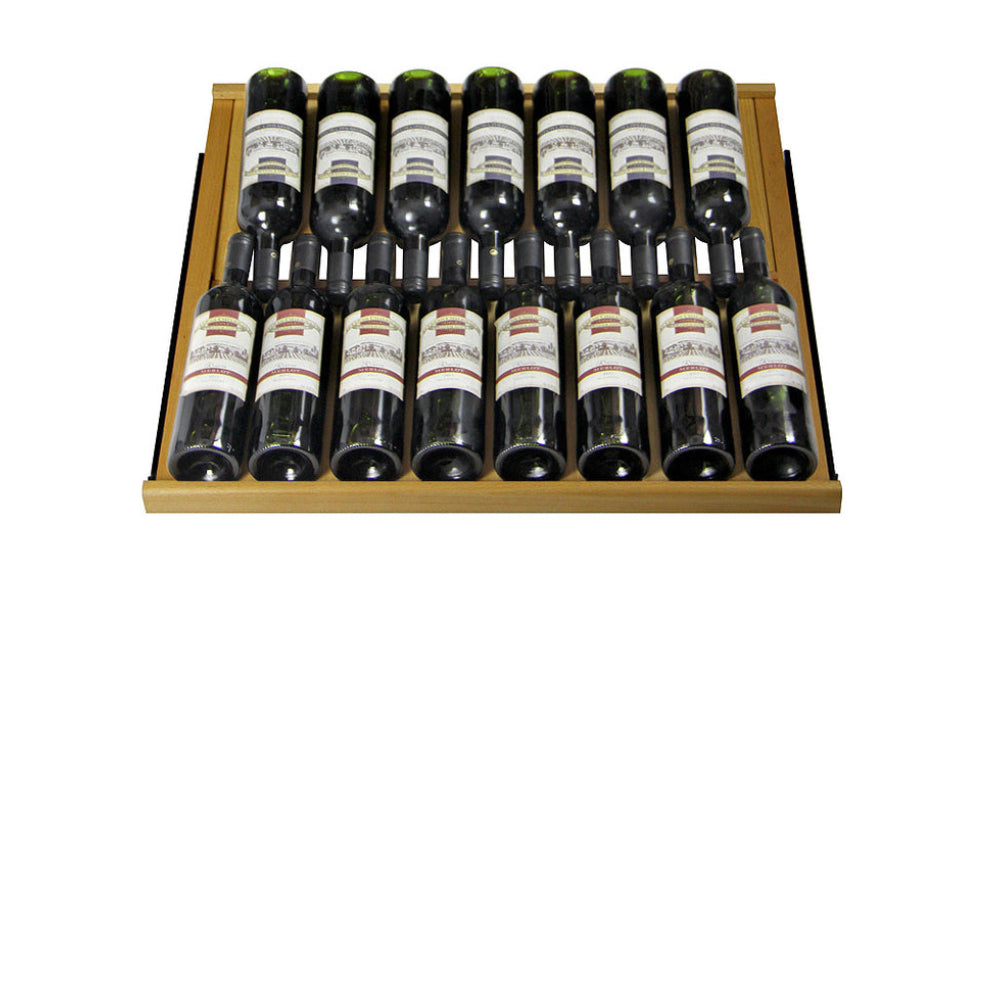 Allavino 32” Vite II Tru-Vino Single Zone 277 Bottle Wine Refrigerator - Stainless Steel Left Hinge