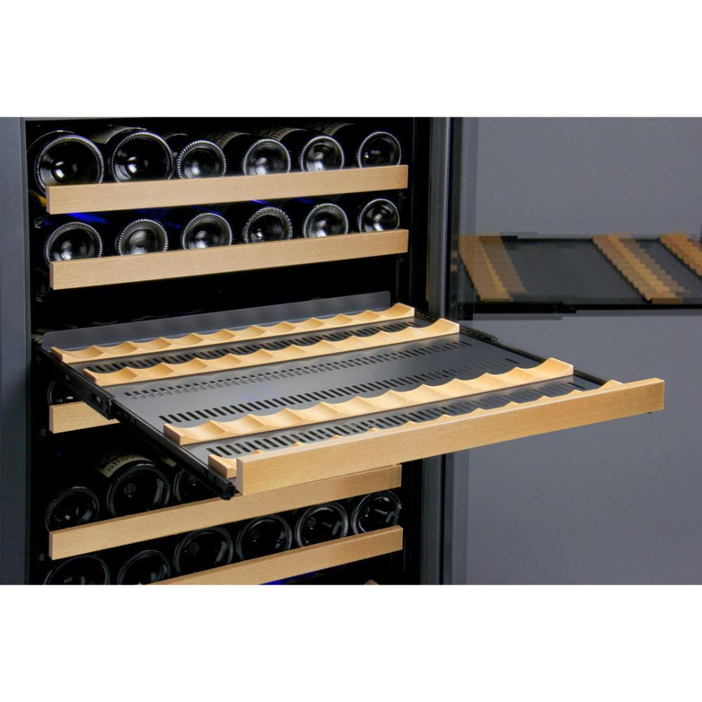 Allavino FlexCount 349-Bottle Triple Zone Wine Fridge – Tall Side-by-Side, Black Doors