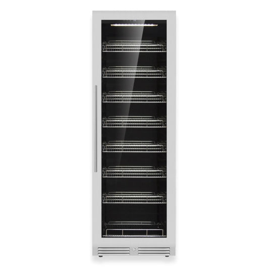 KingsBottle 71" - 630 Can Beverage Refrigerator – Stainless Steel, Right Hinge