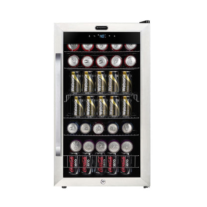 Whynter 136-can beverage refrigerator with stainless steel trim