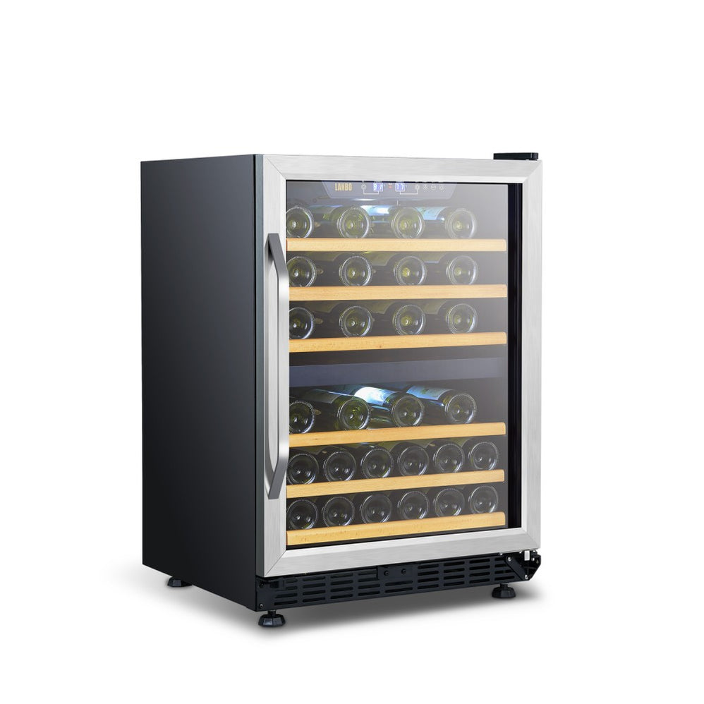 LanboPro 44-Bottle Dual Zone Wine Cooler – Efficient Temperature Control, Sleek Design