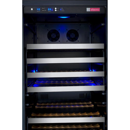 Allavino FlexCount Series 354-Bottle Dual Zone Tall Side-by-Side Wine Refrigerators – Stainless Steel Doors