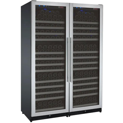 Allavino FlexCount Series 354-Bottle Dual Zone Tall Side-by-Side Wine Refrigerators – Stainless Steel Doors