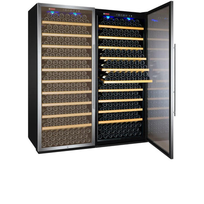 Allavino Vite Series 554-Bottle Tall Dual Zone Side-by-Side Wine Refrigerators – Stainless Steel Doors