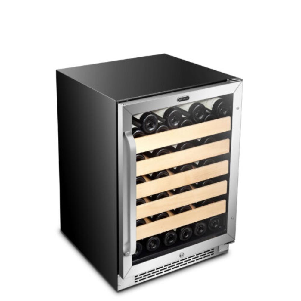 Luxury wine cooler for undercounter or freestanding use