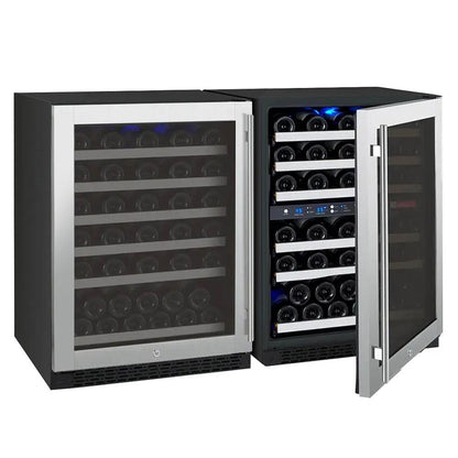 112-bottle wine refrigerator built for under-counter installation