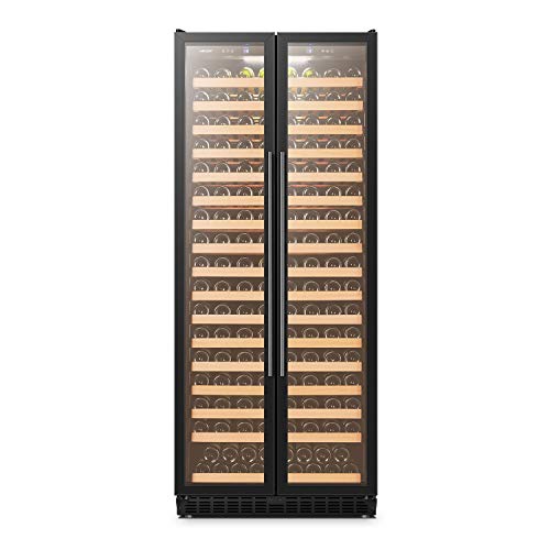 LanboPro 257-Bottle Single Zone Wine Cooler – Black, Spacious Storage and Optimal Cooling