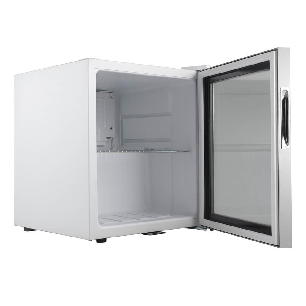 Freestanding mini beverage refrigerator for home bar