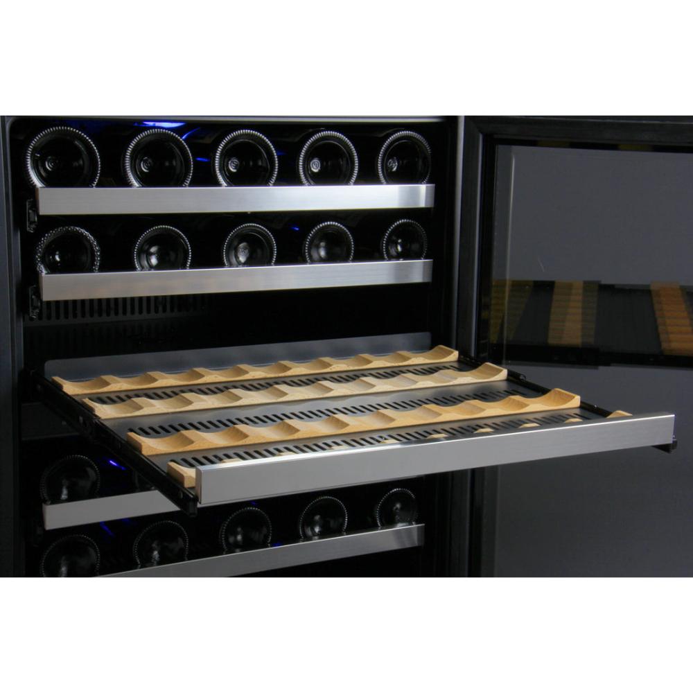 Allavino FlexCount 112-Bottle Triple Zone Built-In Wine Fridge – Side-by-Side, Stainless Steel Doors