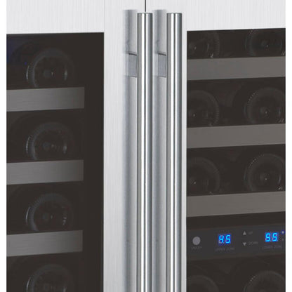 Allavino FlexCount 112-Bottle Triple Zone Built-In Wine Fridge – Side-by-Side, Stainless Steel Doors