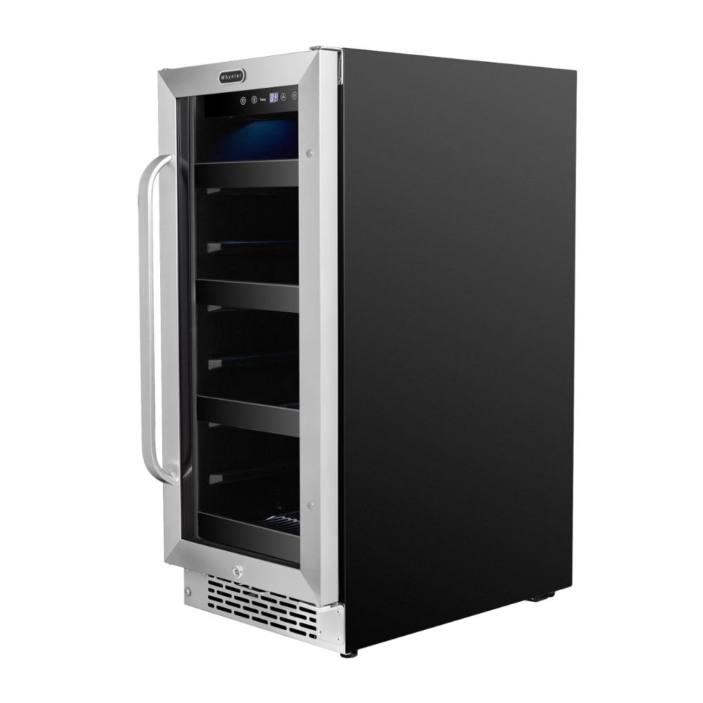 Compact beverage refrigerator with 112 can capacity