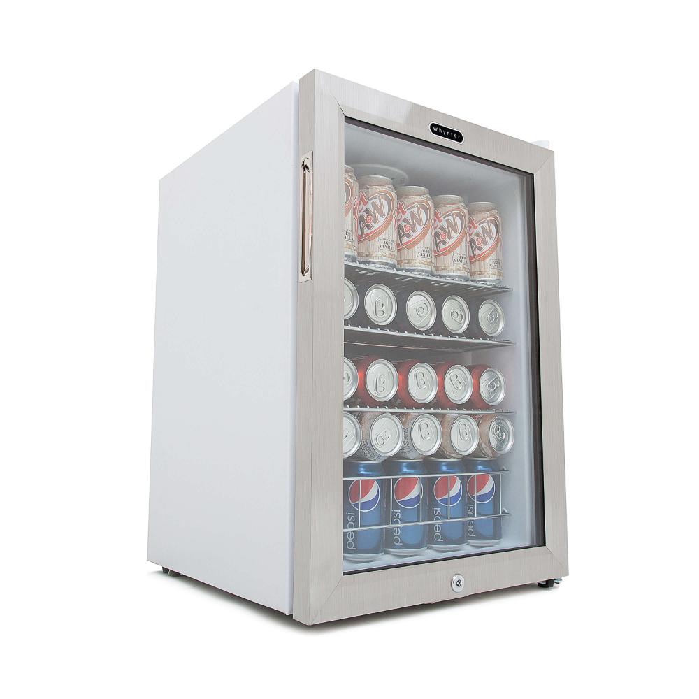 Compact wine fridge with 2.1 cu. ft. capacity