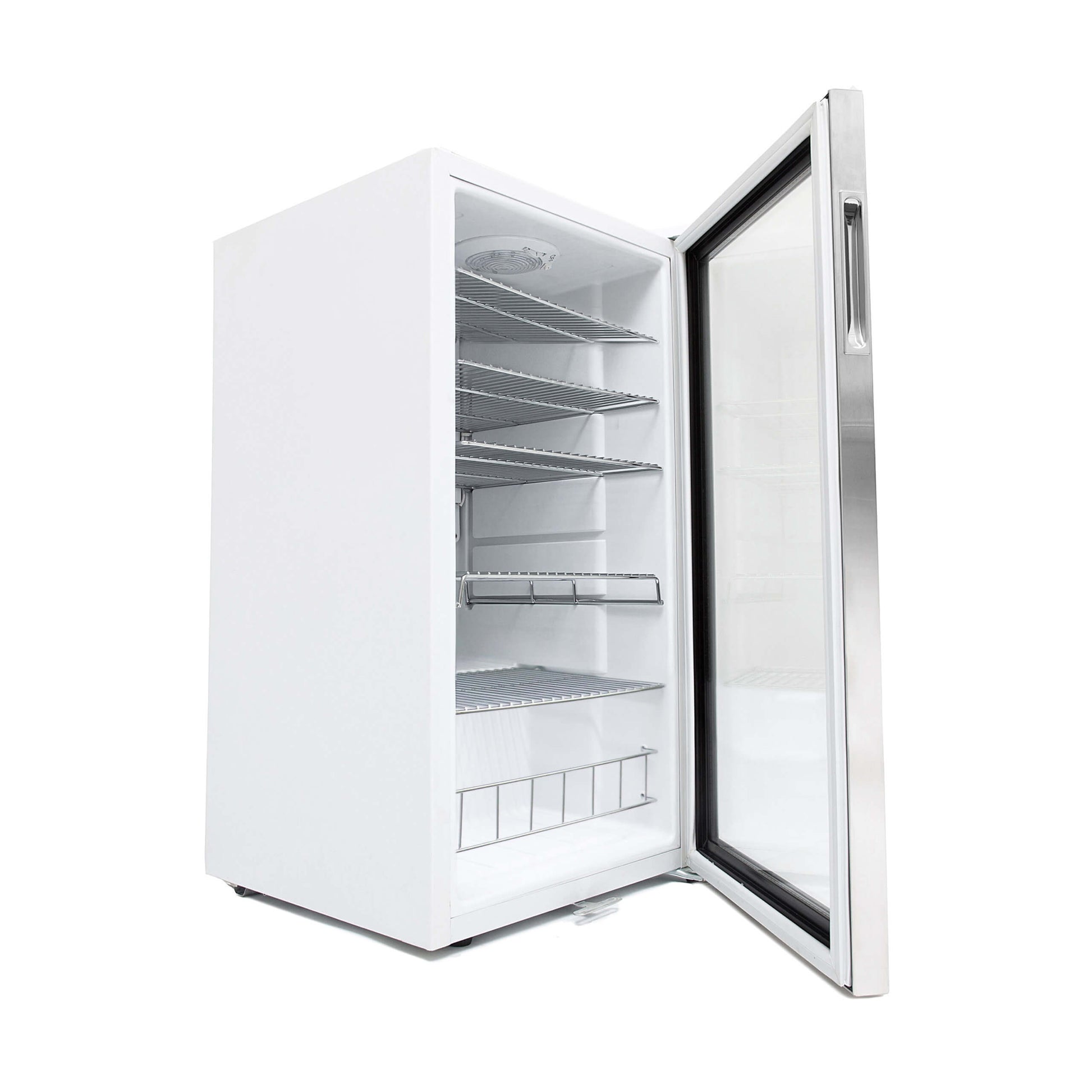 Whynter stainless steel beverage fridge with 3.1 cu. ft. capacity