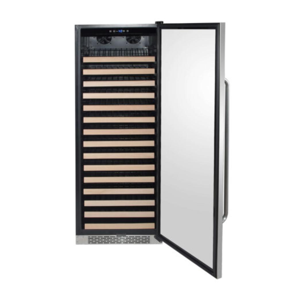 Luxury single zone wine cooler with glass door