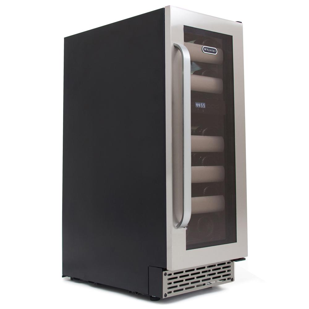 Seamless stainless steel built-in wine fridge