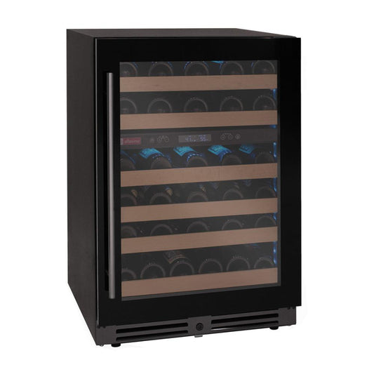 24-inch right-hinge black singal-zone wine cooler