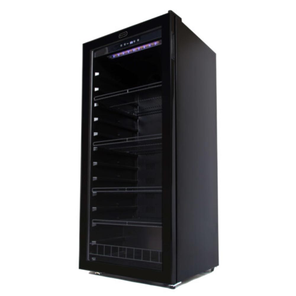 Large wine cooler for collectors with digital temperature control
