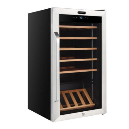 34-bottle single zone compressor wine refrigerator