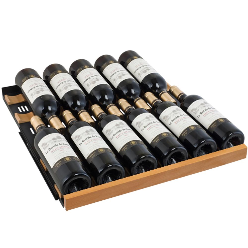 Allavino 172-Bottle Dual Zone Built-In Wine Refrigerator – Black Glass Door, Left Hinge | Reserva Series