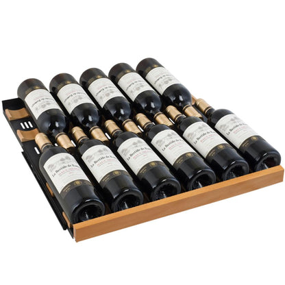 Allavino 172-Bottle Dual Zone Built-In Wine Refrigerator – Black Glass Door, Left Hinge | Reserva Series