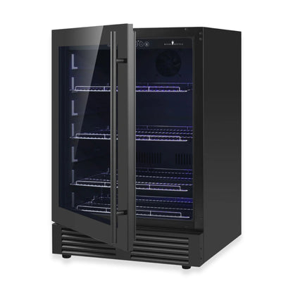 Built-in beer fridge installed in a modern kitchen
