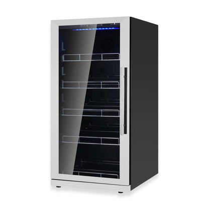 Stainless steel beverage cooler for home bar or commercial use