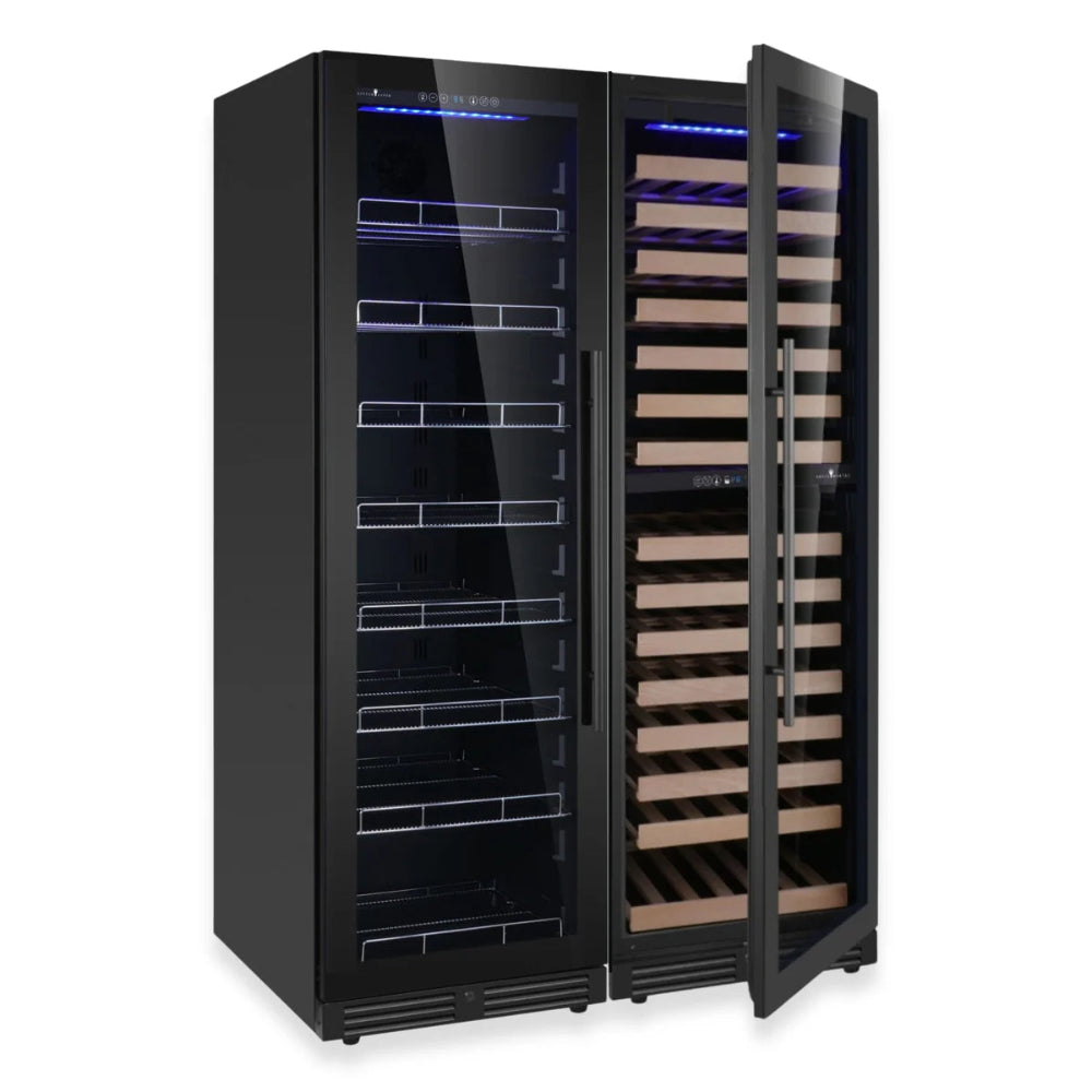 Triple zone temperature control upright cooler