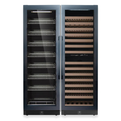 Built-in or freestanding beverage and wine cooler combo