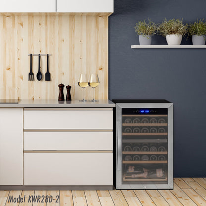 Lifestyle image of the Cascina Series wine fridge in a modern kitchen, seamlessly blending with décor