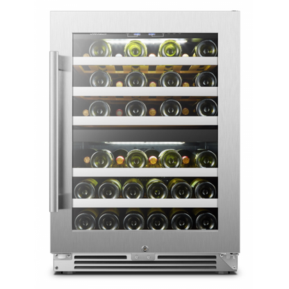 LanboPro 44-Bottle Dual Zone Wine Cooler – Efficient Temperature Control, Sleek Design