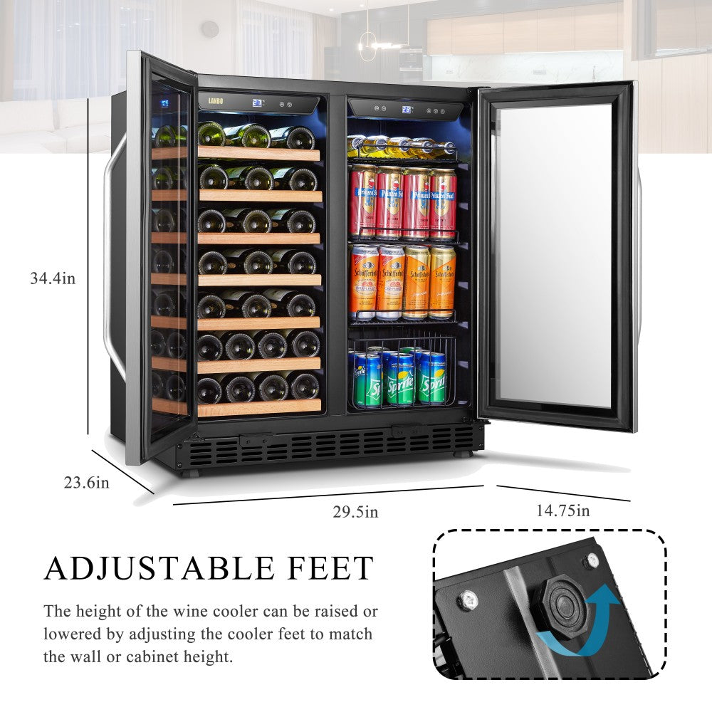 LanboPro 30-Inch Wine and Beverage Cooler – Stylish and Versatile Storage