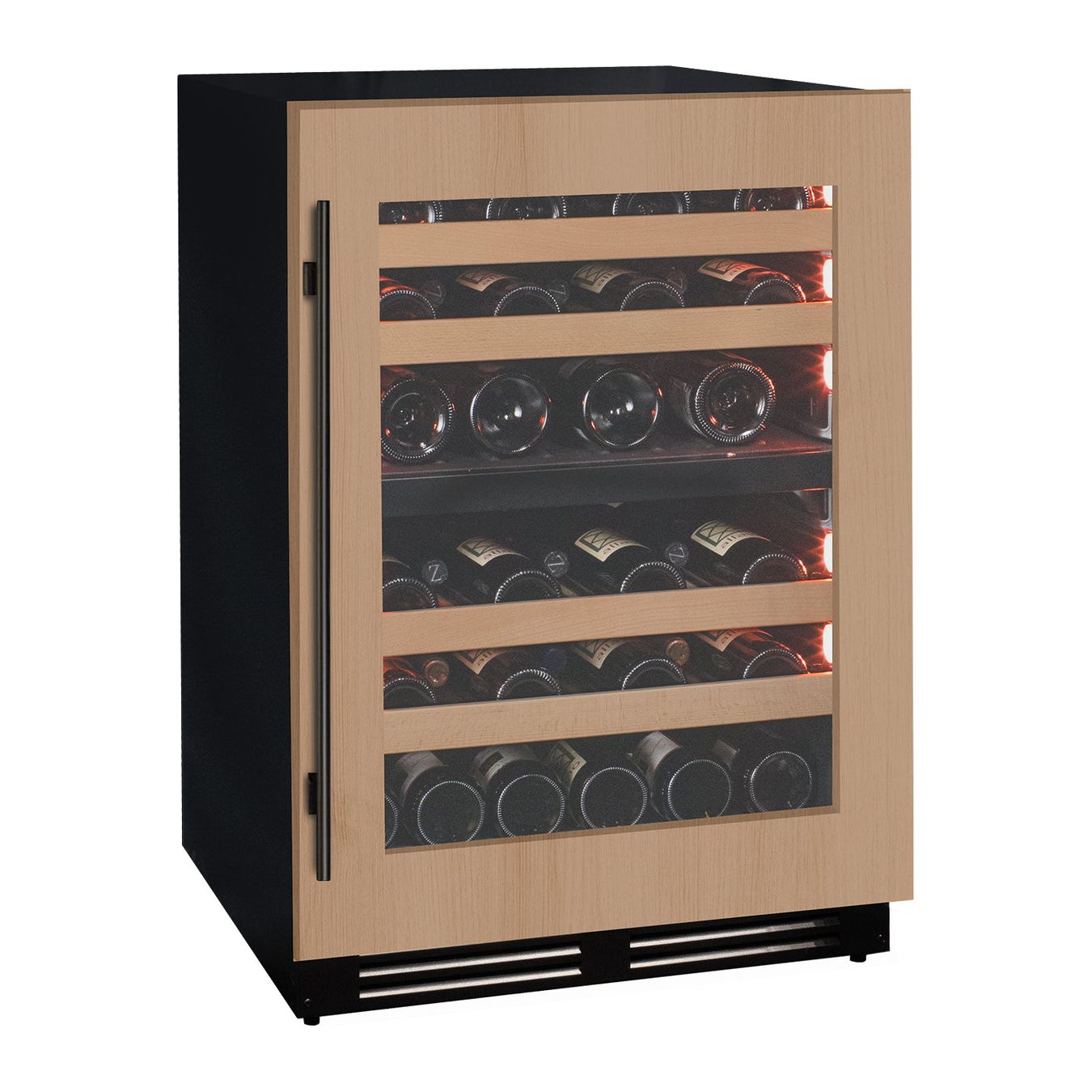 Allavino VCWR-24PRD-2R Dual Zone Wine Refrigerator with customizable panel-ready door holding 43 bottles