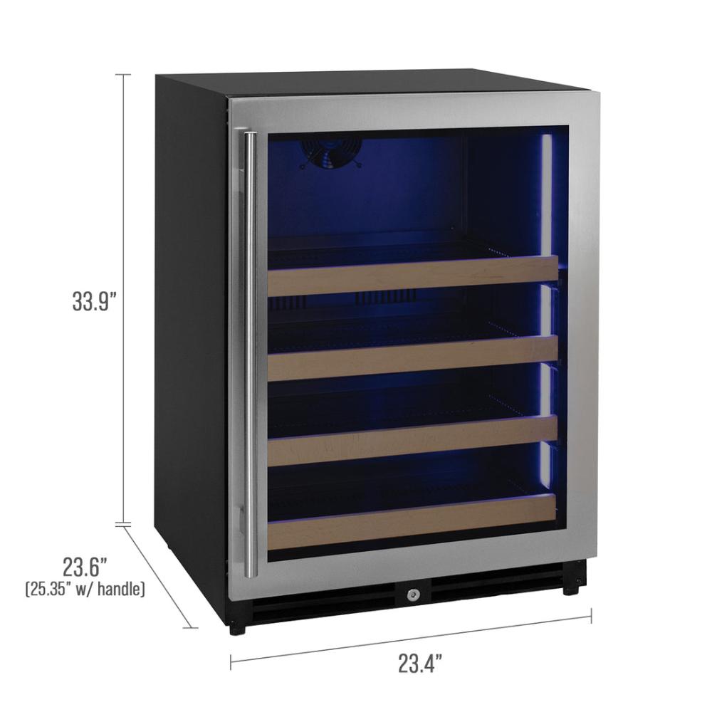 Interior view showing FlexCount metal-front glide-out shelves