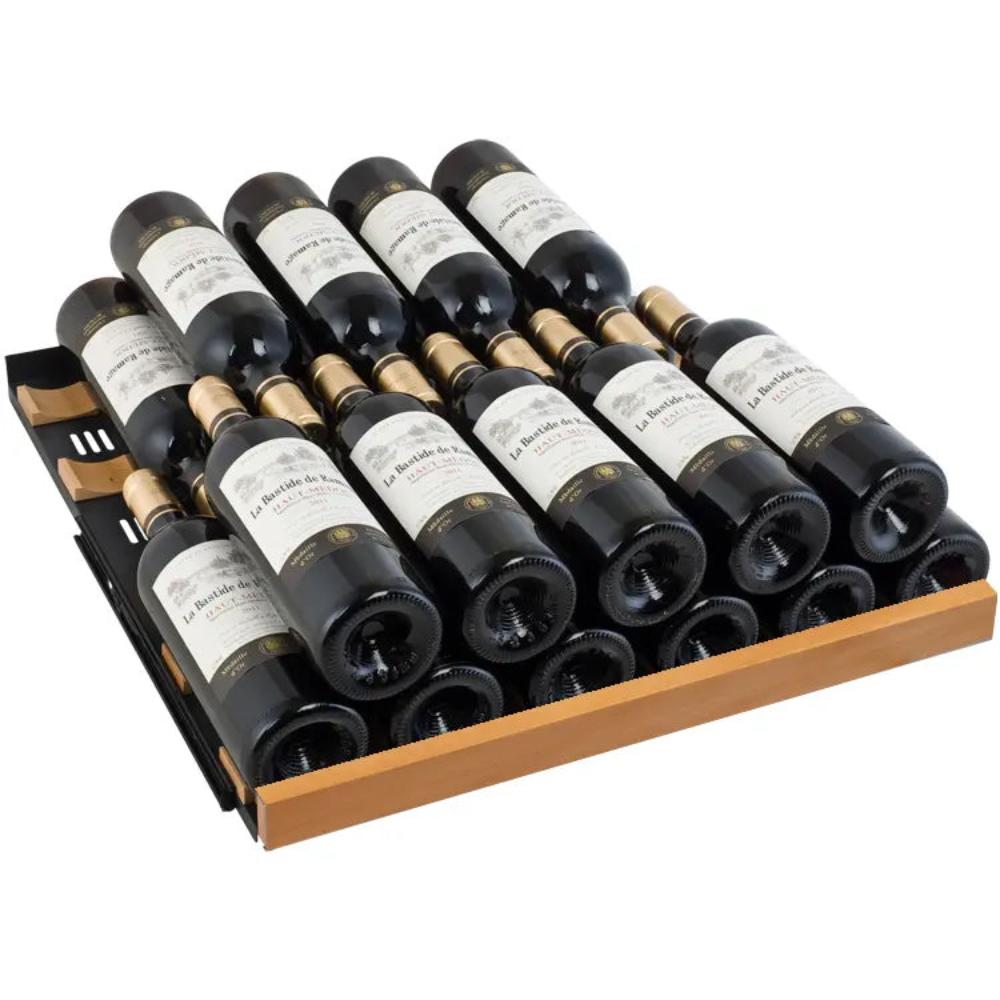 Allavino 119-Bottle Single Zone Wine Refrigerator – 55" Tall, Stainless Steel Door, Right Hinge