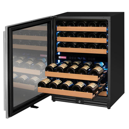 Allavino 56-Bottle Single Zone Built-In Wine Refrigerator – Stainless Steel Door, Left Hinge | Reserva Series