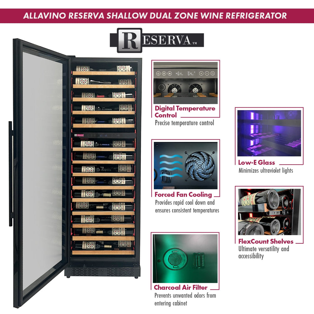 Ventilation grille at the base of the Reserva Series Wine Cooler, ensuring optimal airflow and efficient cooling performance.
