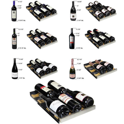 Allavino FlexCount Series 30-Bottle/88-Can Dual Zone Side-by-Side Wine Refrigerator and Beverage Center – Stainless Steel Doors