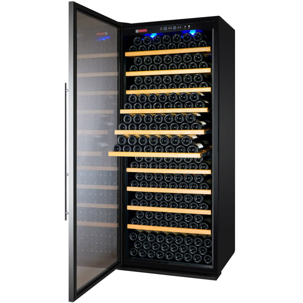 Interior view of the Vite II Tru-Vino wine fridge showcasing its spacious, well-organized shelving.