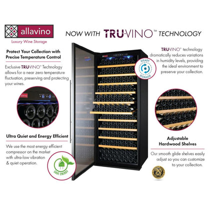 Allavino Vite Series 554-Bottle Tall Dual Zone Side-by-Side Wine Refrigerators – Stainless Steel Doors