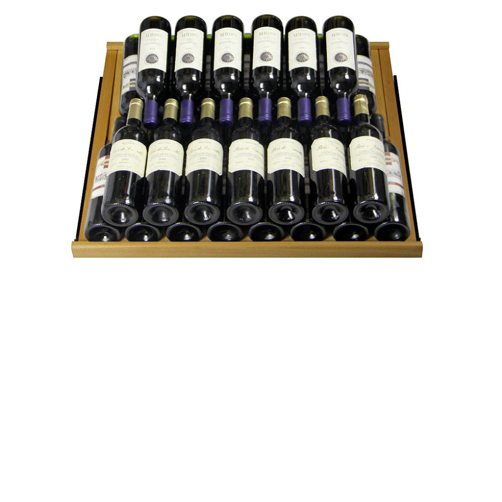 Allavino 32” Vite II Tru-Vino Single Zone 277 Bottle Wine Refrigerator - Black Left Hinge