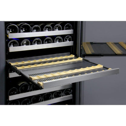 Allavino FlexCount Series 256-Bottle Dual Zone Semi-Tall Side-by-Side Wine Refrigerators – Stainless Steel Doors